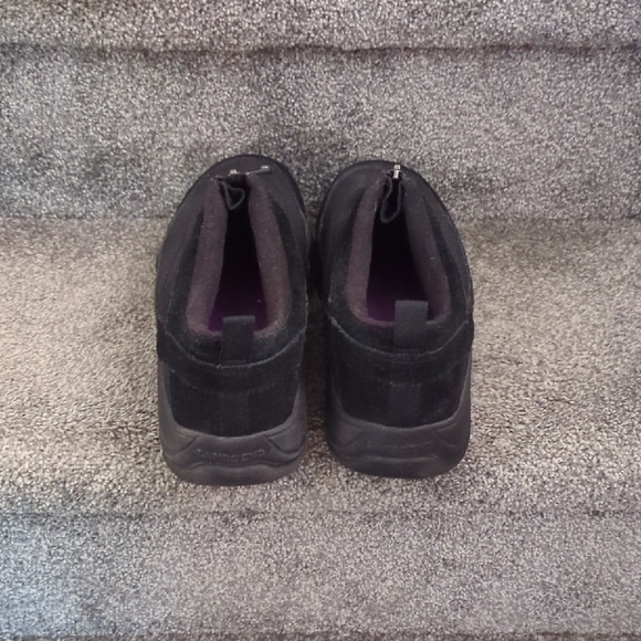 Lands' End Black Winter Boots Minimalist Comfort Design - Picture 4 of 6